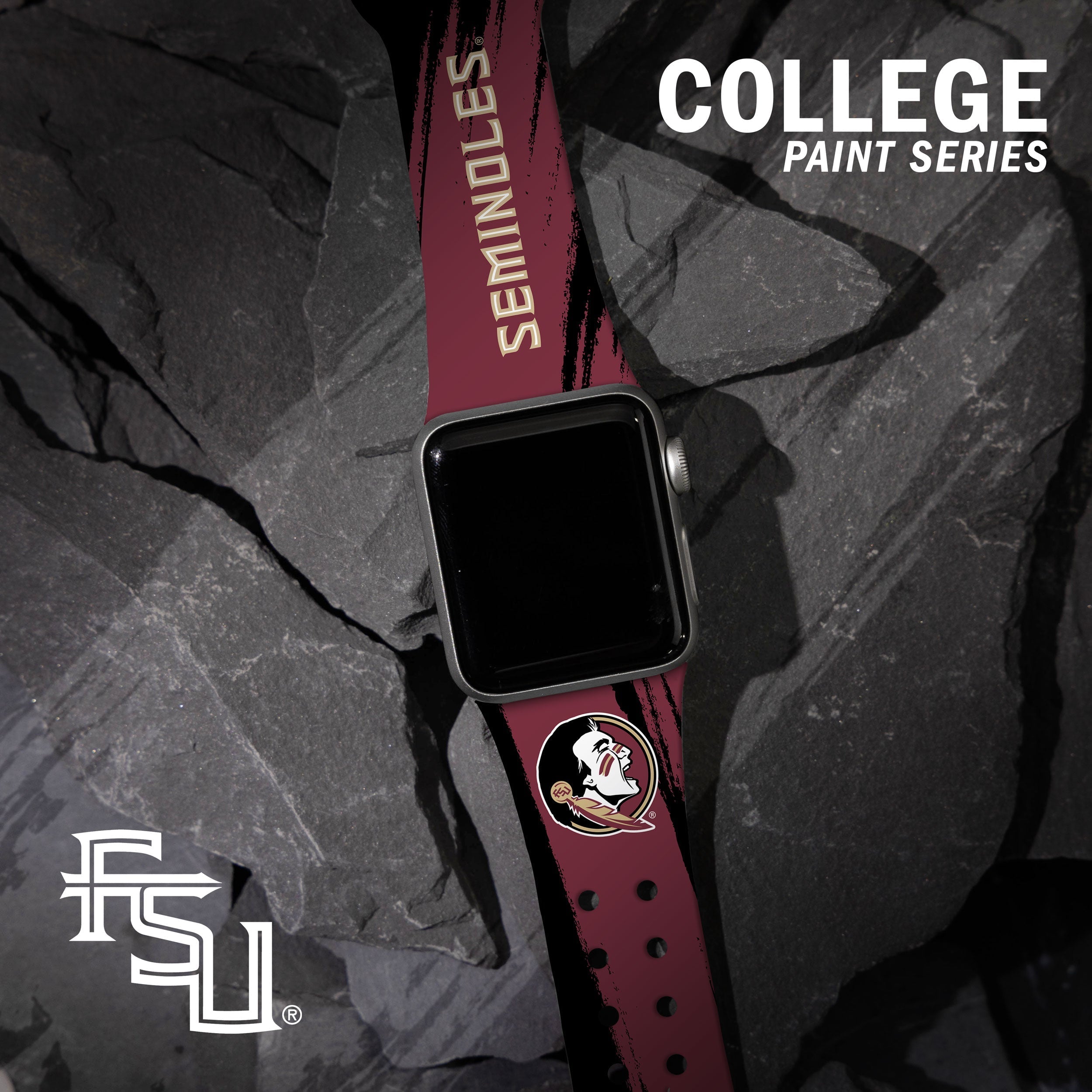 Florida State Seminoles HD Apple Watch Band 33