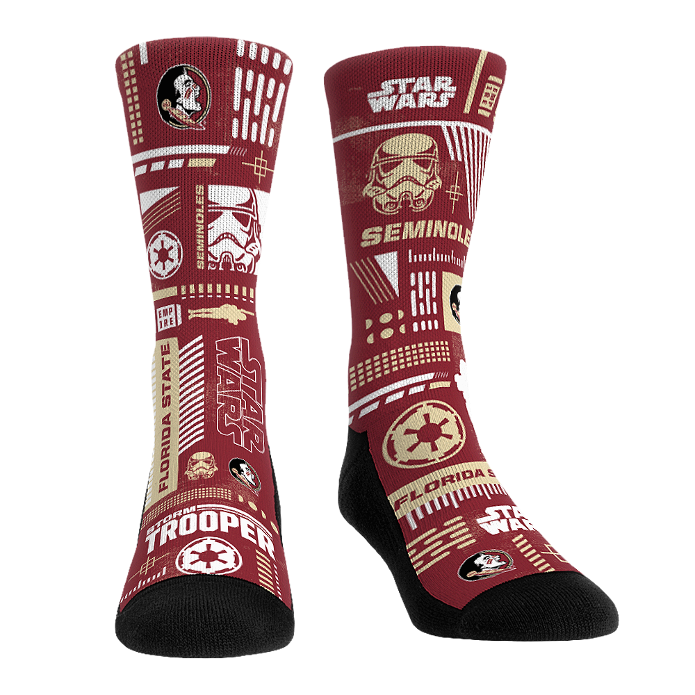 Florida State Seminoles - Star Wars  - Stormtrooper Pattern | Rock 'Em Socks