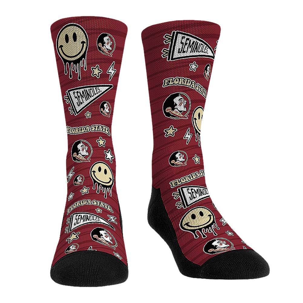 Florida State Seminoles - Smiley Stickers | Rock 'Em Socks