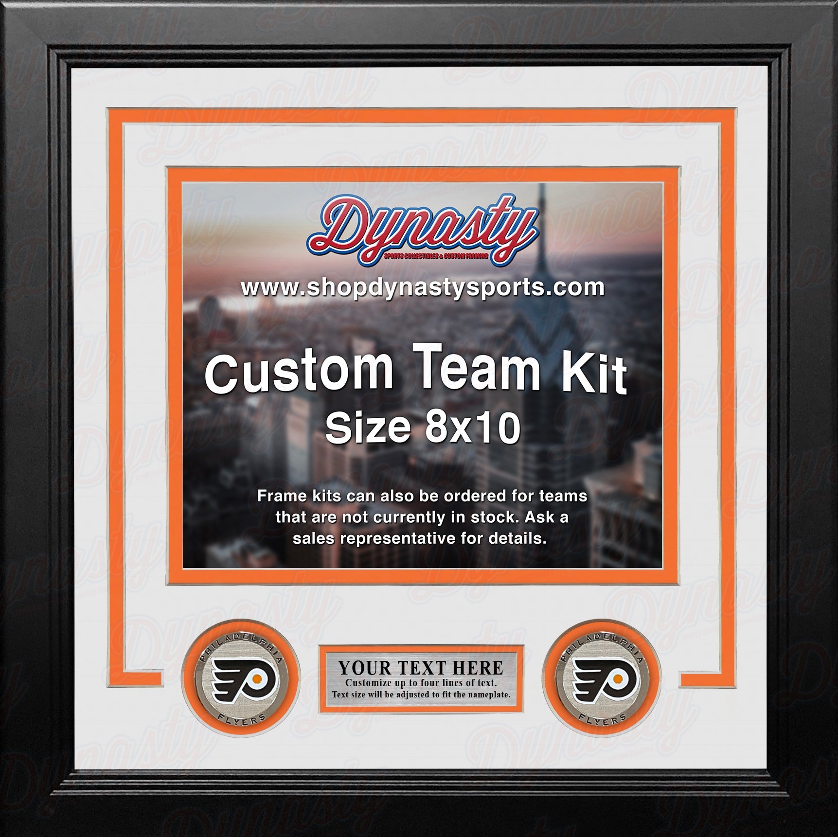 Philadelphia Flyers Custom NHL Hockey 8x10 Picture Frame Kit (Multiple Colors) 3