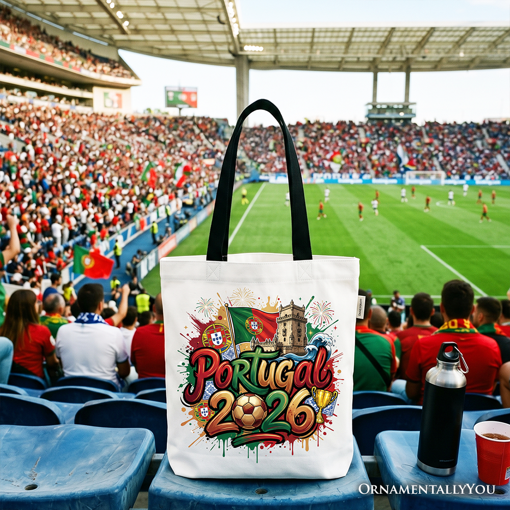 Portugal 2026 Soccer Cup Global Championship Tote Bag, Fans Football Gift Shopper 5