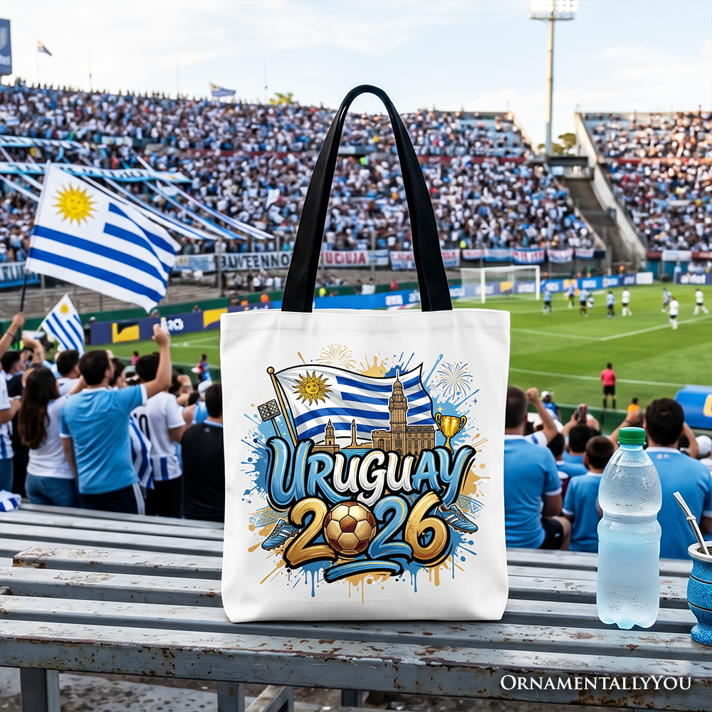 Uruguay 2026 Soccer Cup Global Championship Tote Bag, Fans Football Gift Shopper 5