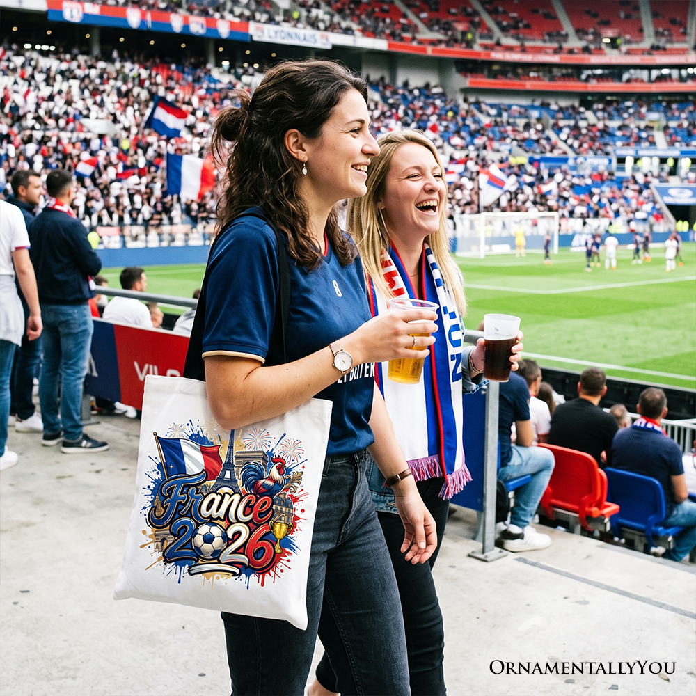 France 2026 Soccer Cup Global Championship Tote Bag, Fans Football Gift Shopper 7