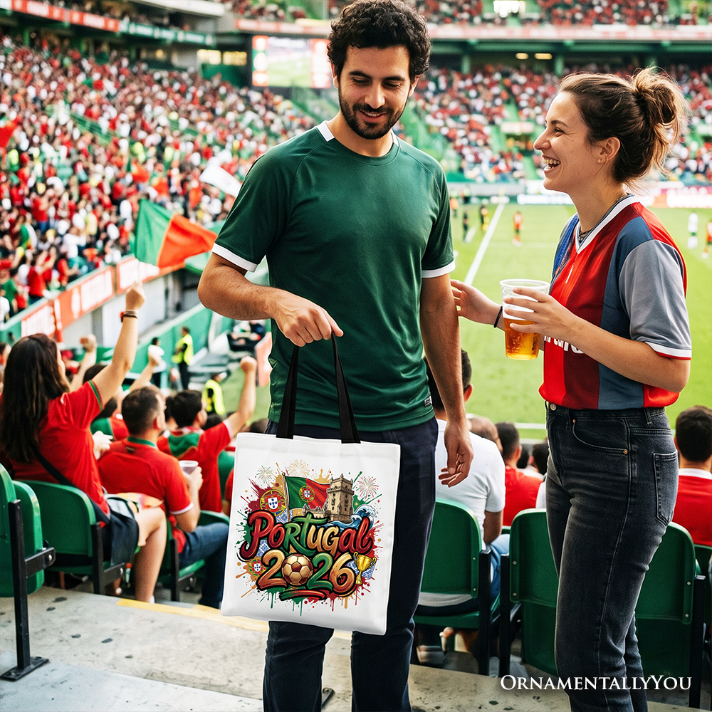 Portugal 2026 Soccer Cup Global Championship Tote Bag, Fans Football Gift Shopper 7