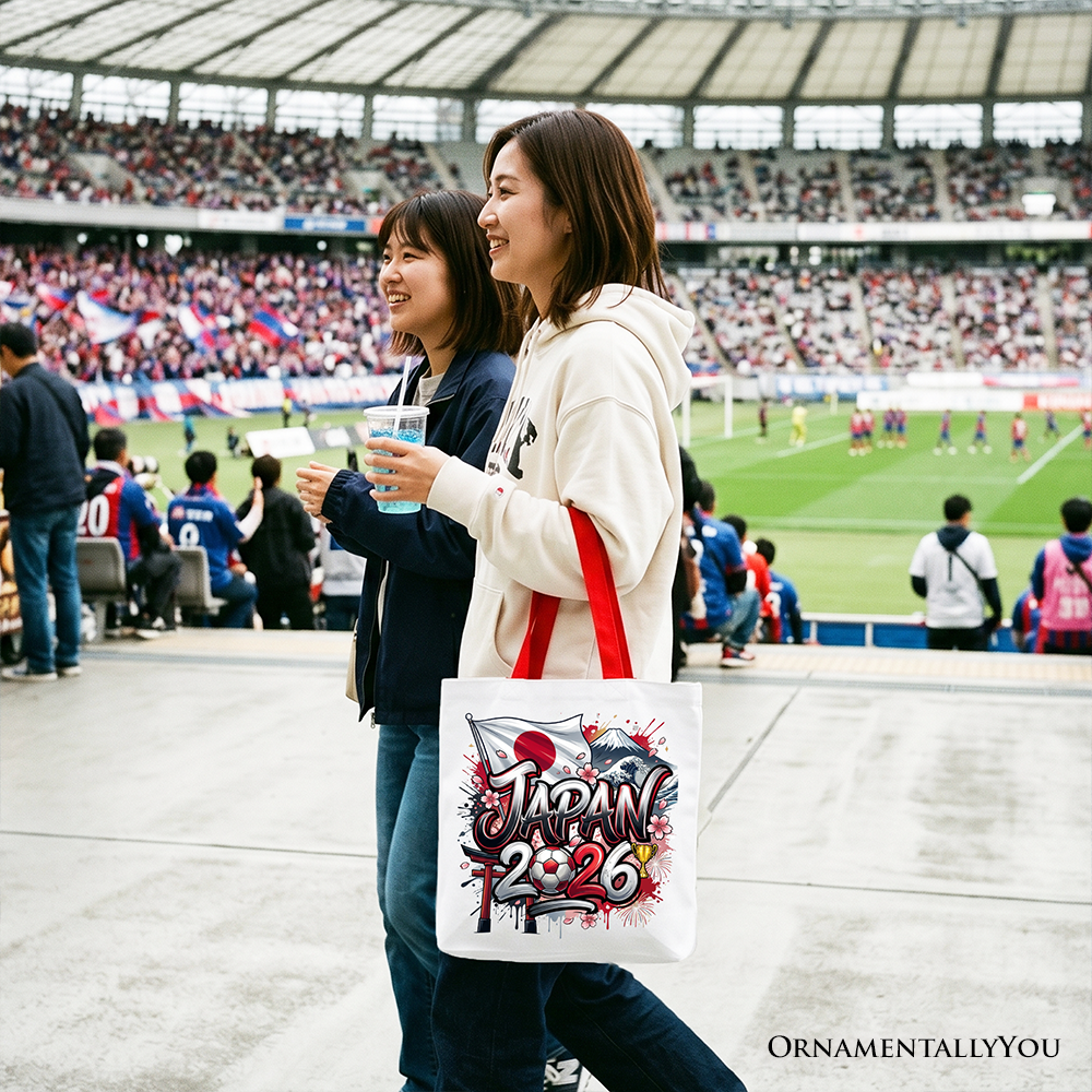 Japan 2026 Soccer Cup Global Championship Tote Bag, Fans Football Gift Shopper 7
