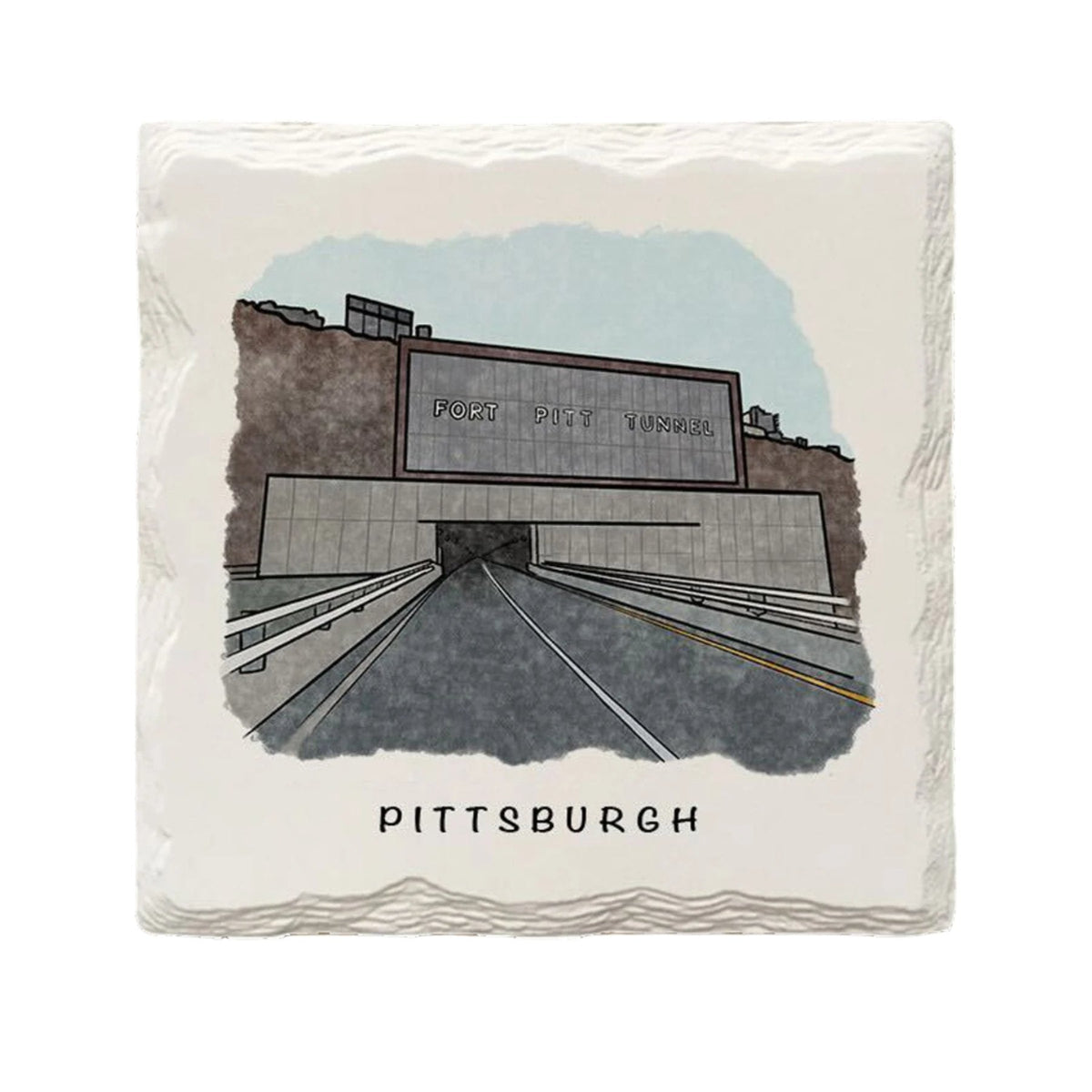 Fort Pitt Tunnel Ceramic Drink Coaster 1