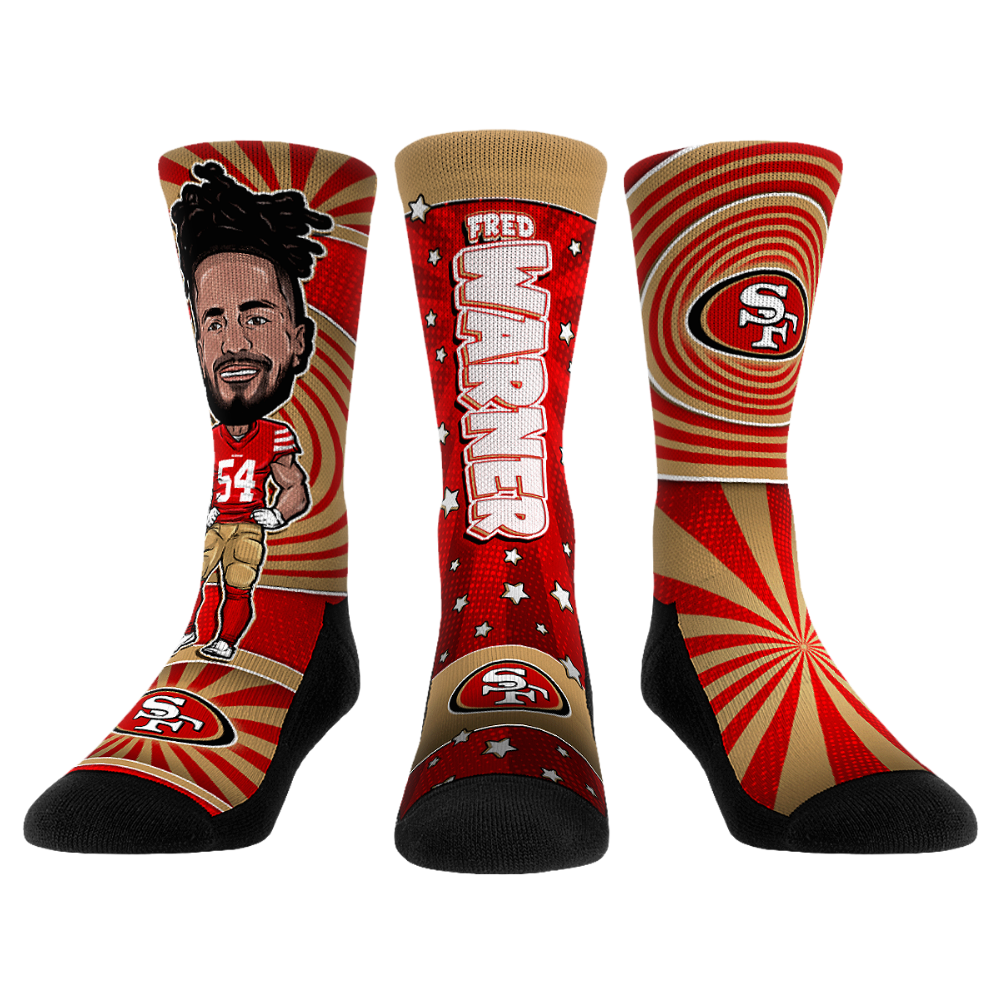 Fred Warner - San Francisco 49ers  - Bobblehead 3-Pack | Rock 'Em Socks