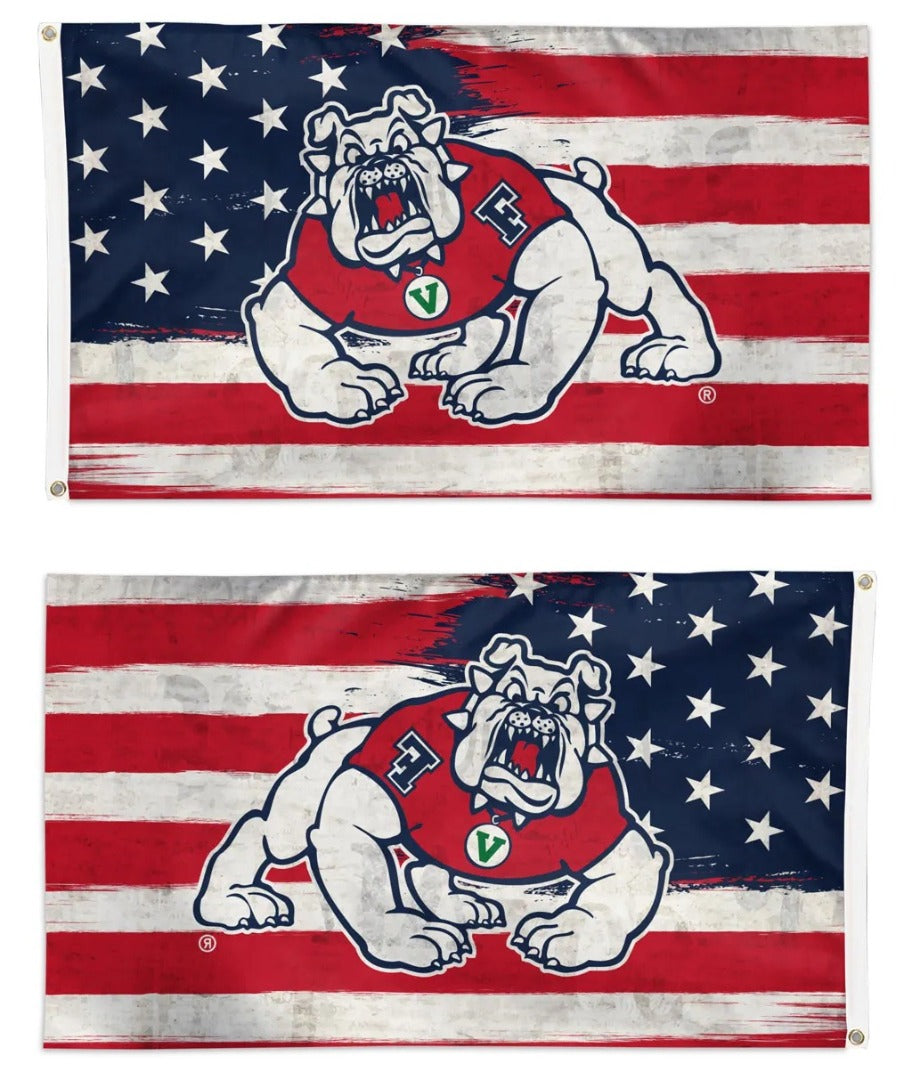 Fresno State Patriotic 3x5 Flag