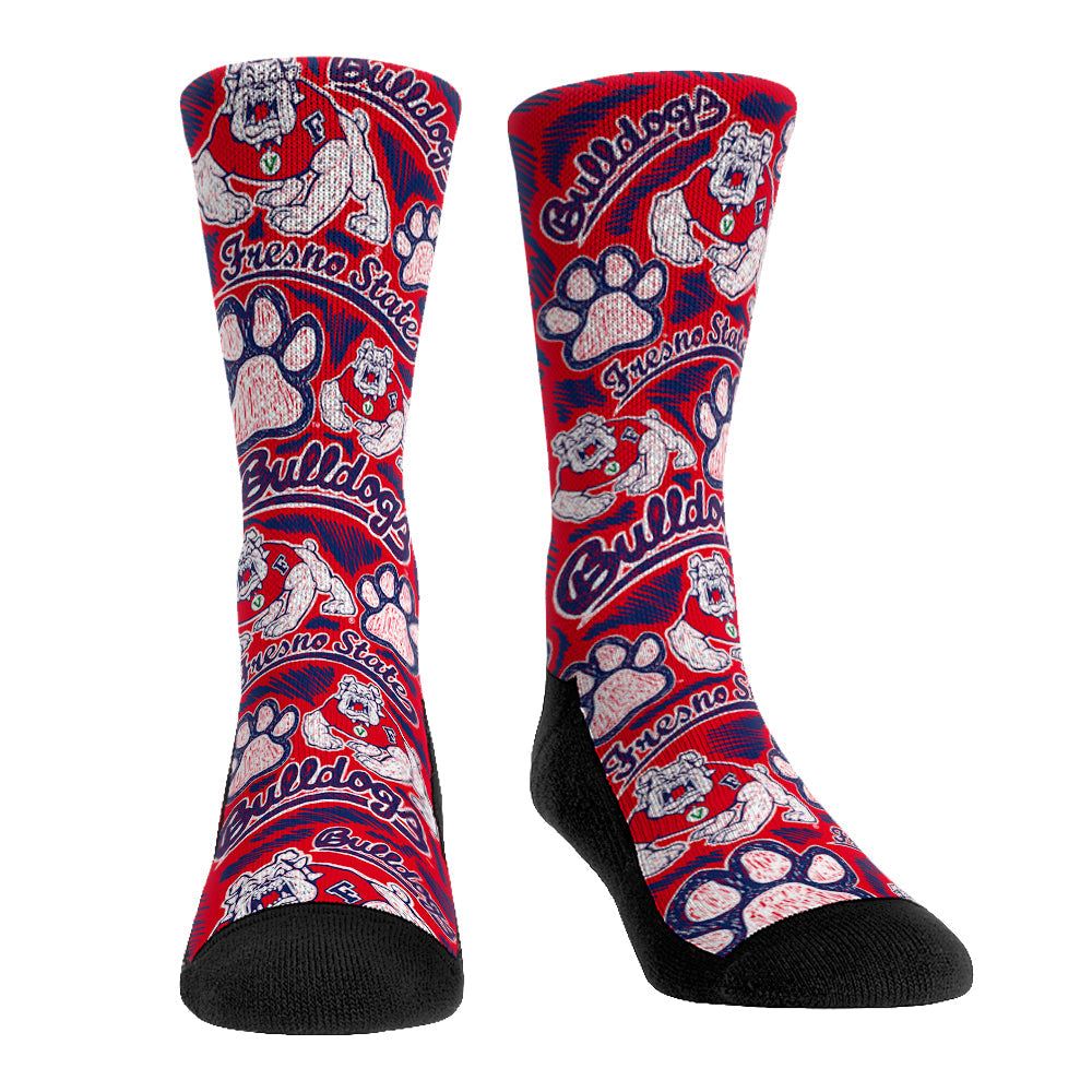 Fresno State Bulldogs - Logo Sketch | Rock 'Em Socks