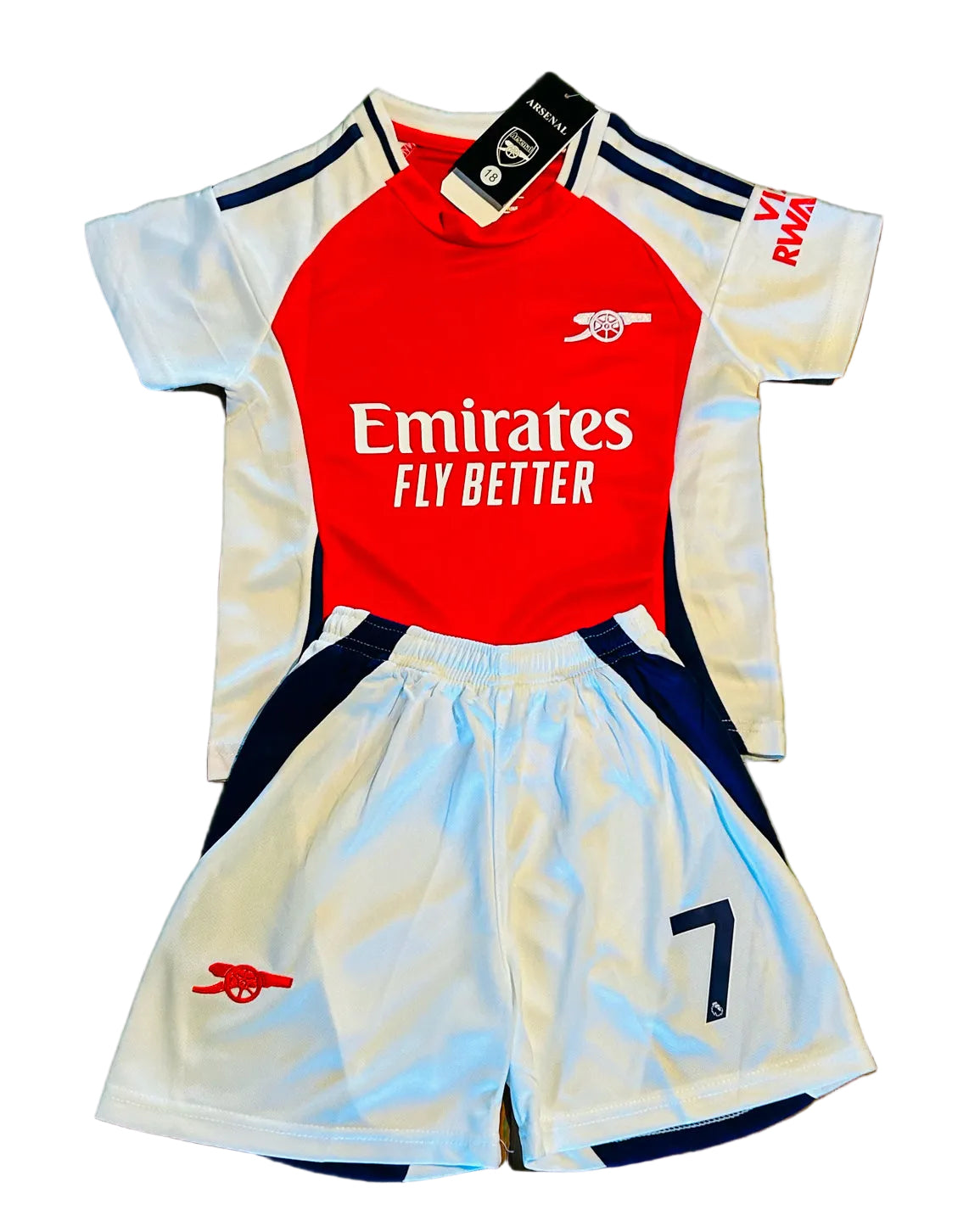 Buyako Saka Arsenal Kids Soccer Jersey Home Kids Youth & Toddler Jersey Kit 2