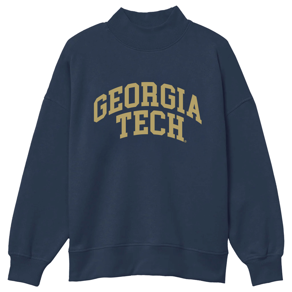 Georgia Tech Mock Neck Sweatshirt | lojobands 1