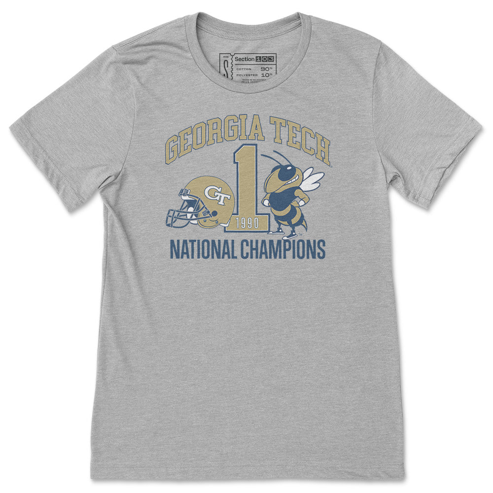Georgia Tech Football 1990 National Champions T-Shirt | Section 103