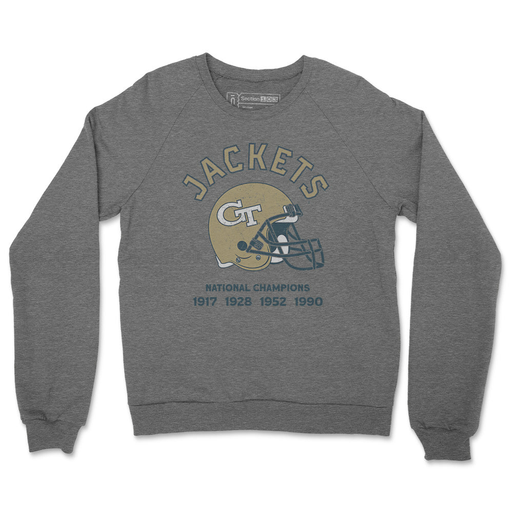 Georgia Tech Football National Championships Crewneck Sweatshirt | Section 103