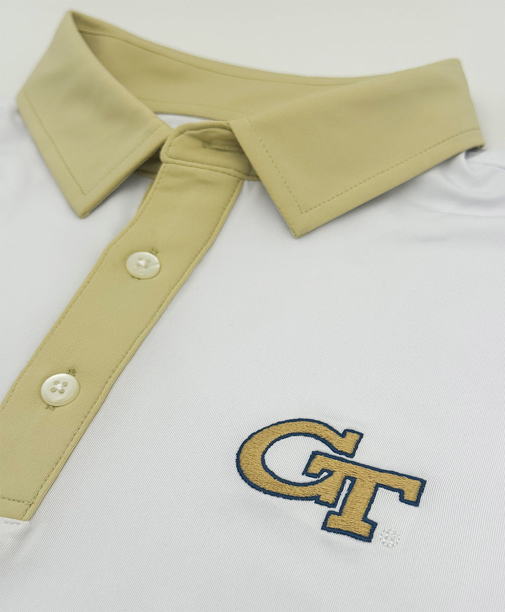 Georgia Tech Contrast Collar Performance Polo | Section 103 3