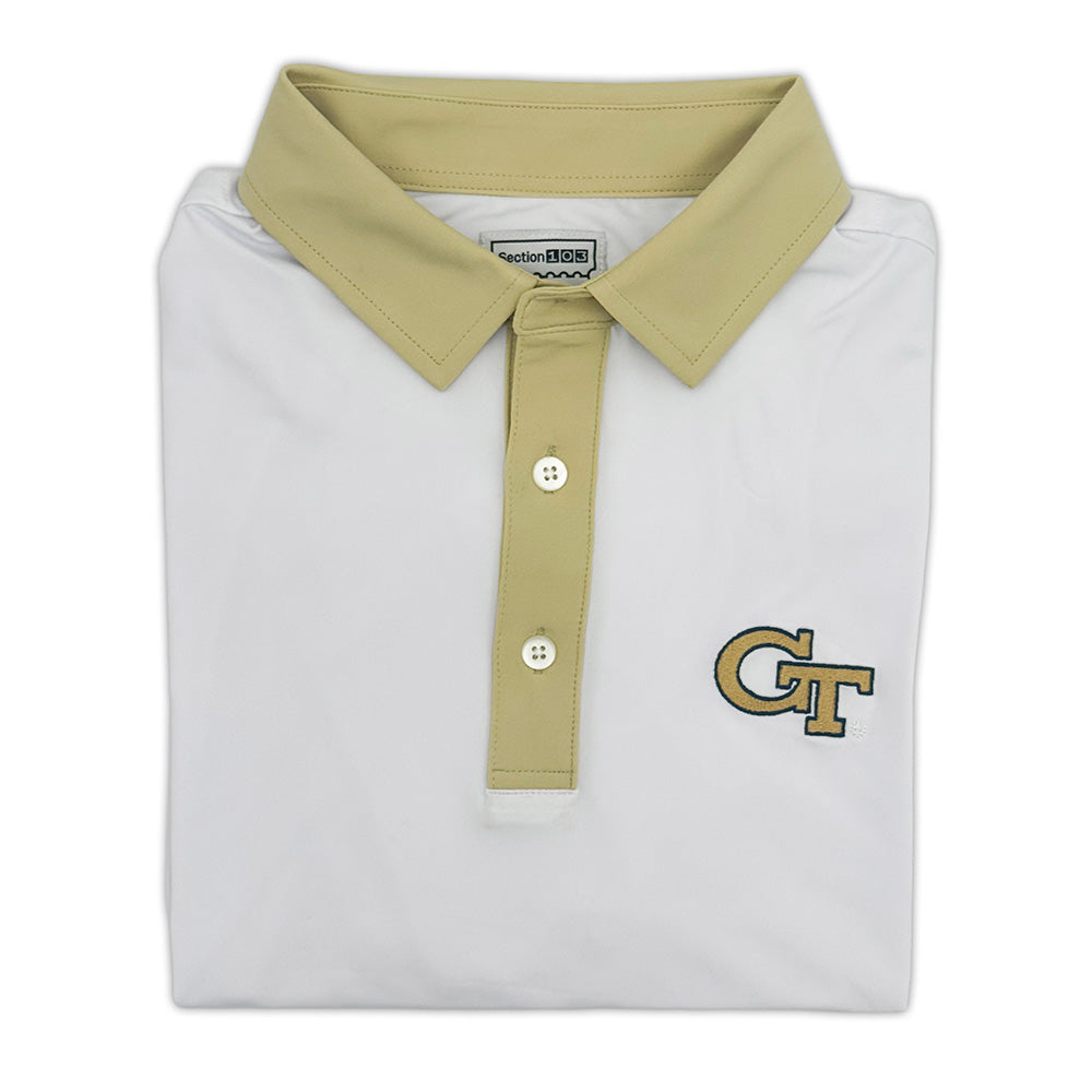 Georgia Tech Contrast Collar Performance Polo | Section 103