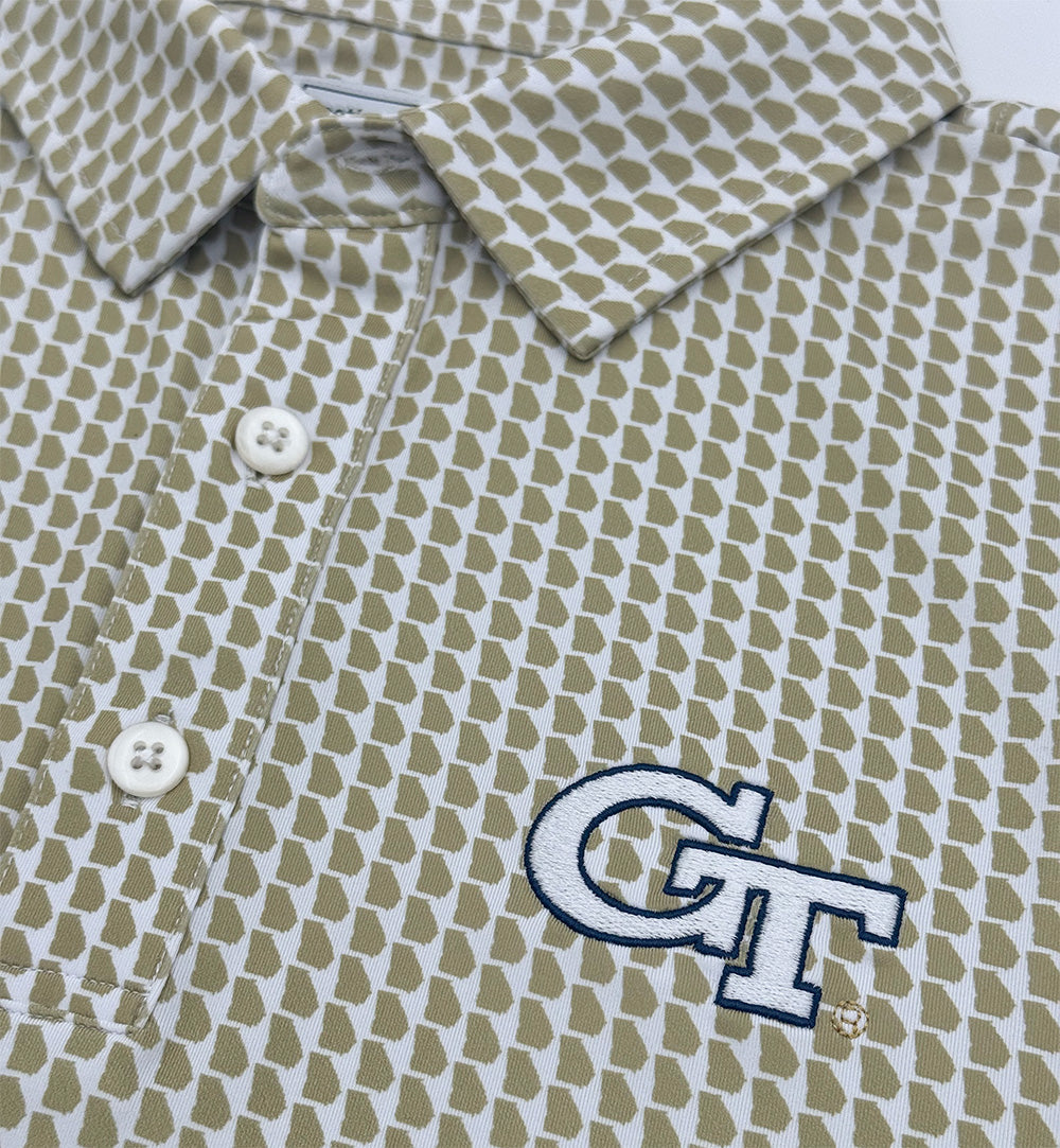 Georgia Tech Map Pattern Performance Polo | Section 103 3
