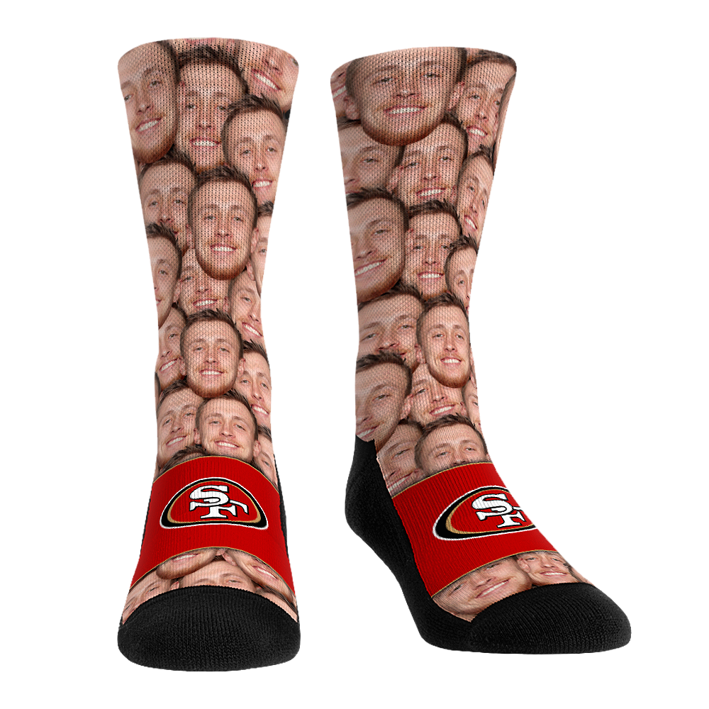 George Kittle - San Francisco 49ers  - Face Repeat | Rock 'Em Socks