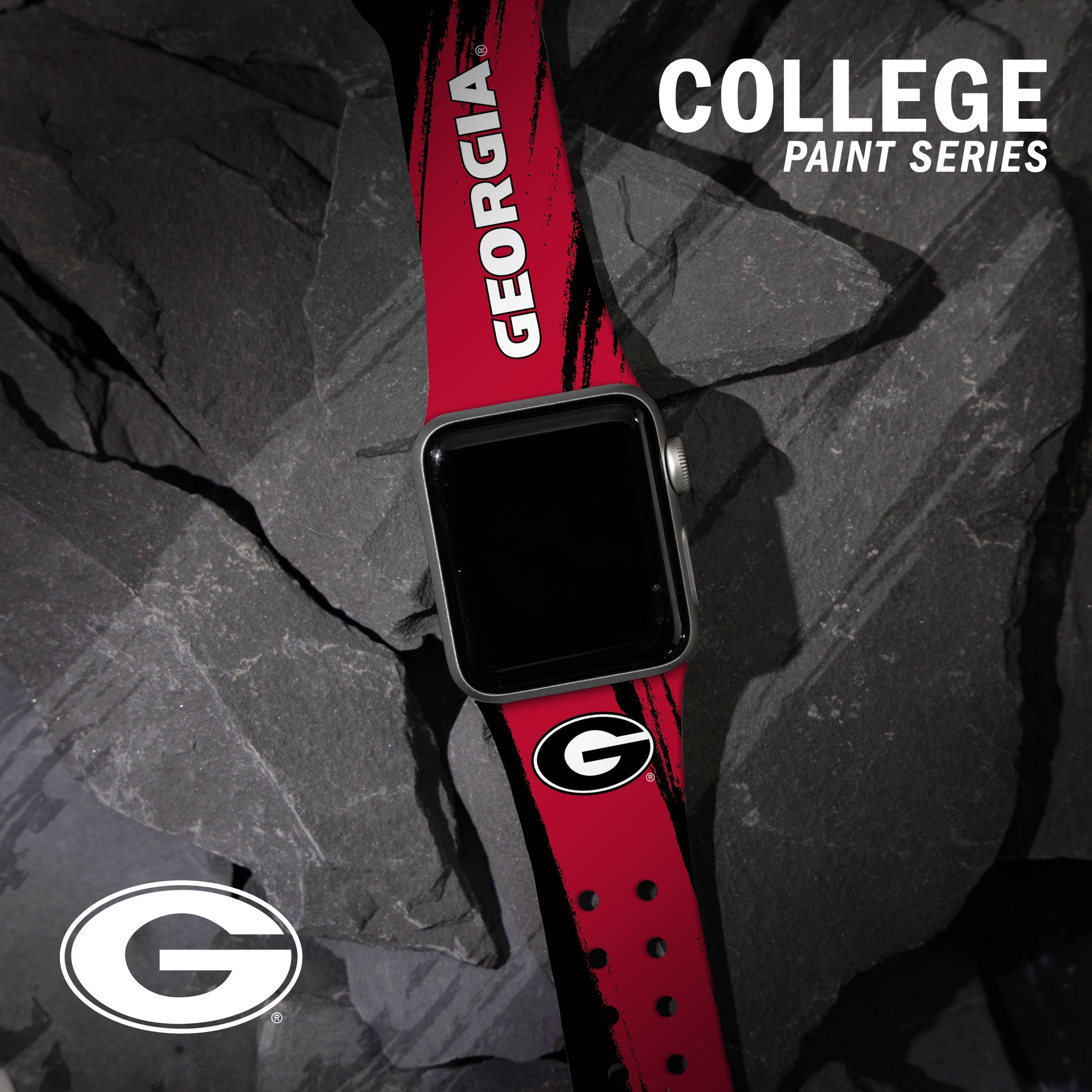 Georgia Bulldogs HD Apple Watch Band 33