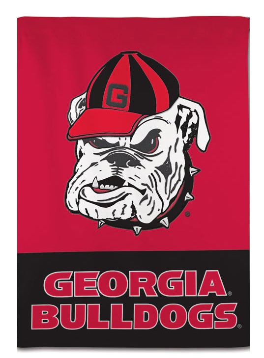 Georgia Bulldogs Applique Banner 2 Sided