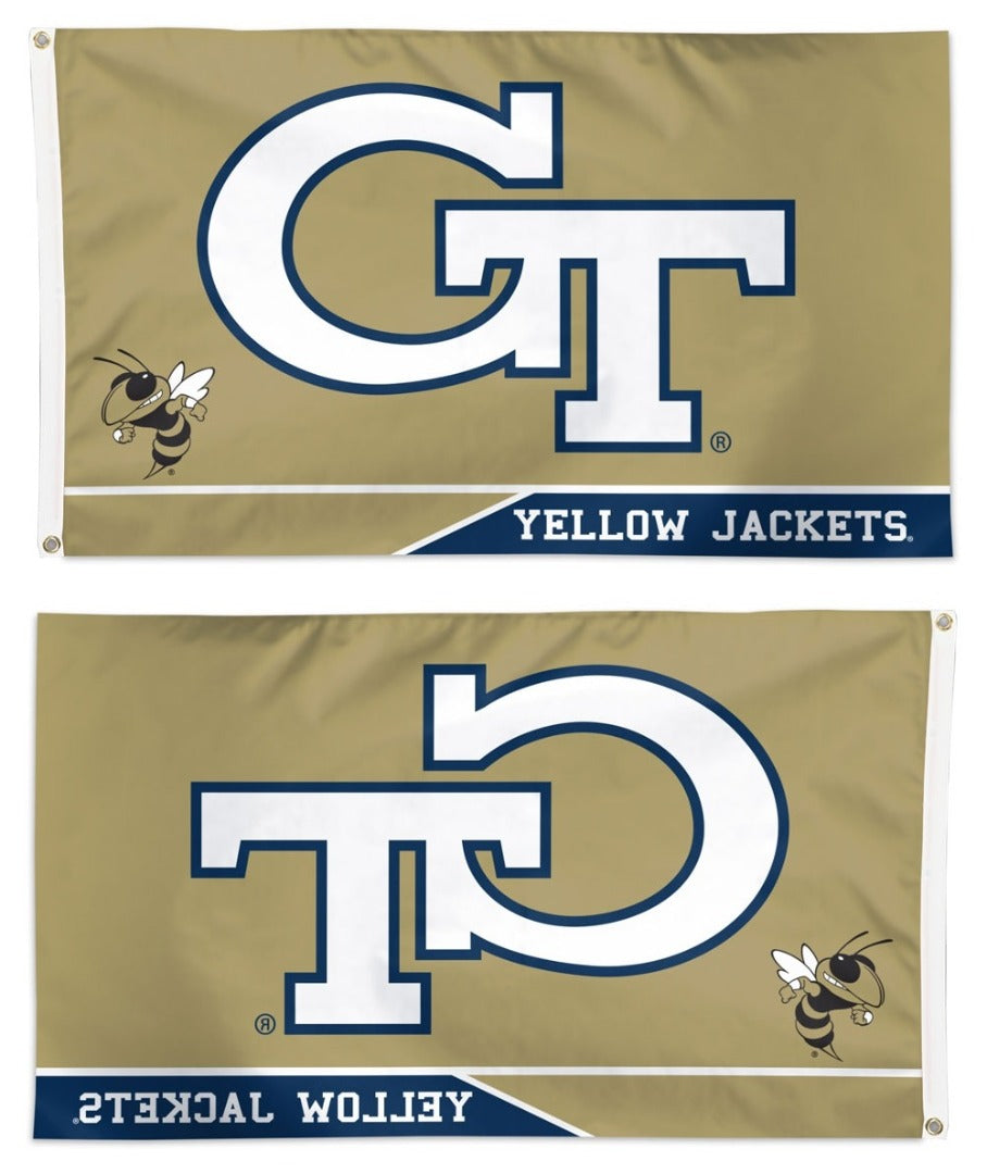 Georgia Tech Flag 3x5 Logo Yellow Jackets