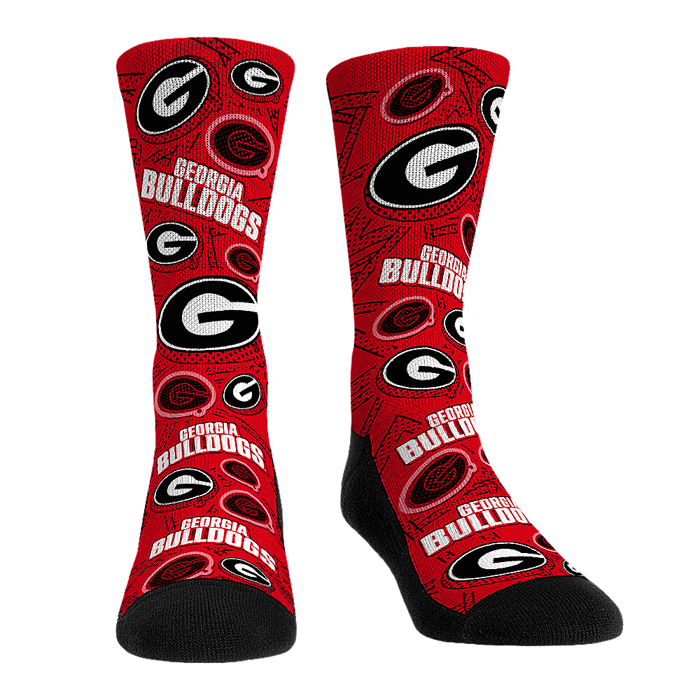 Georgia Bulldogs - Microdot All-Over | Rock 'Em Socks 1