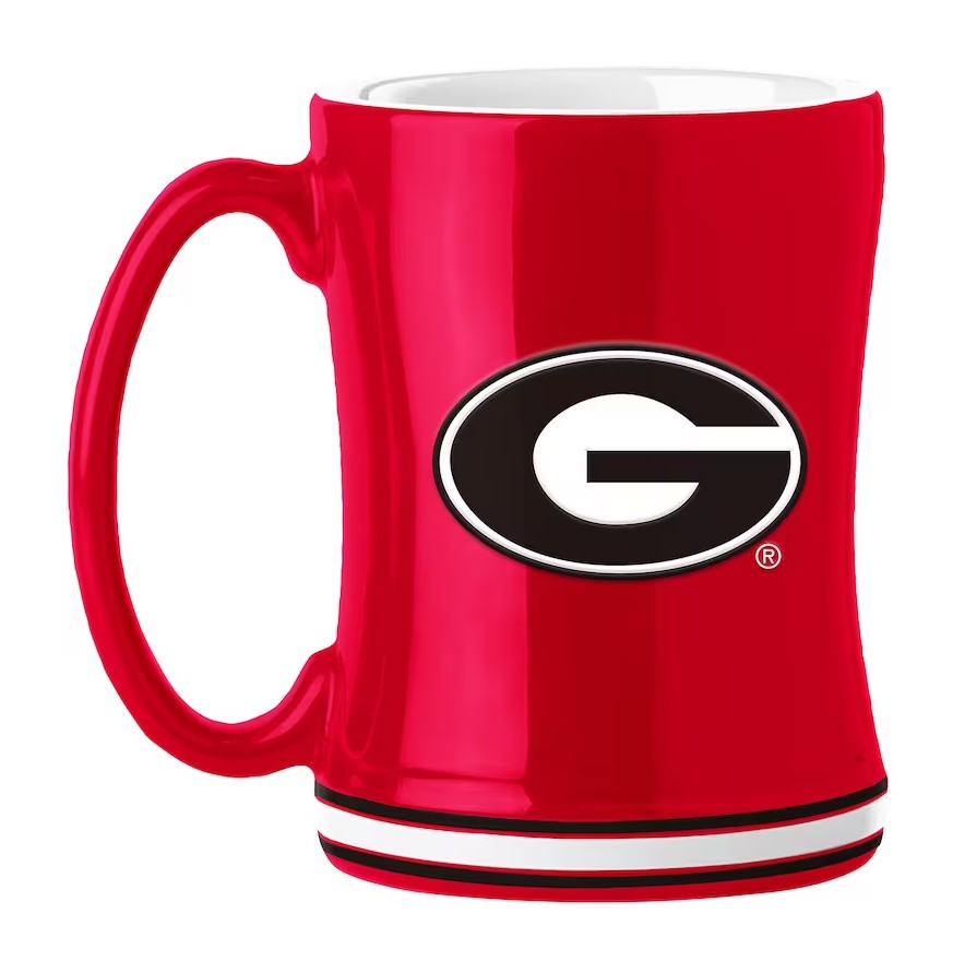 Georgia Bulldogs Logo Relief Coffee Mug 1