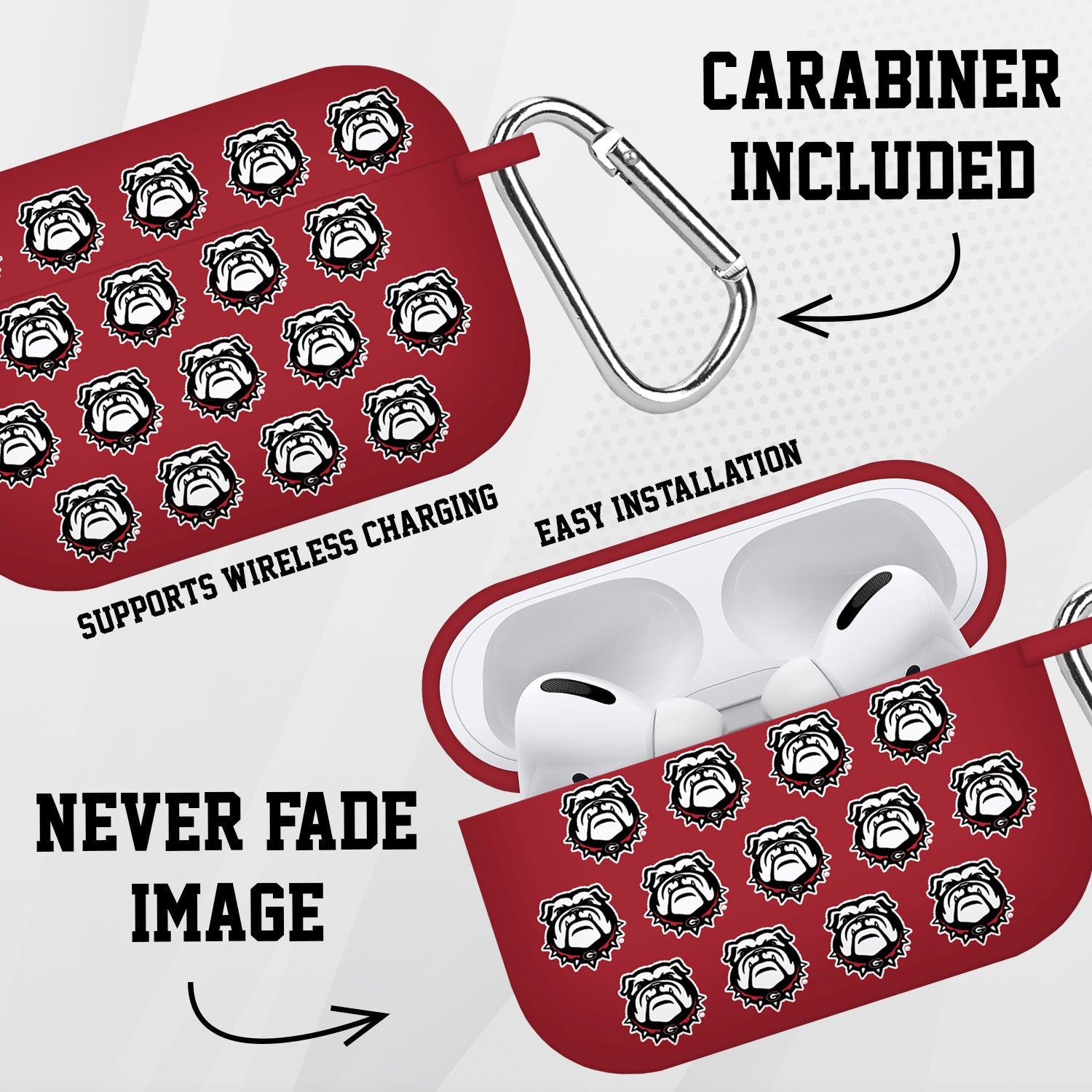 Georgia Bulldogs HD AirPods Pro 1 & 2 Case Cover 5
