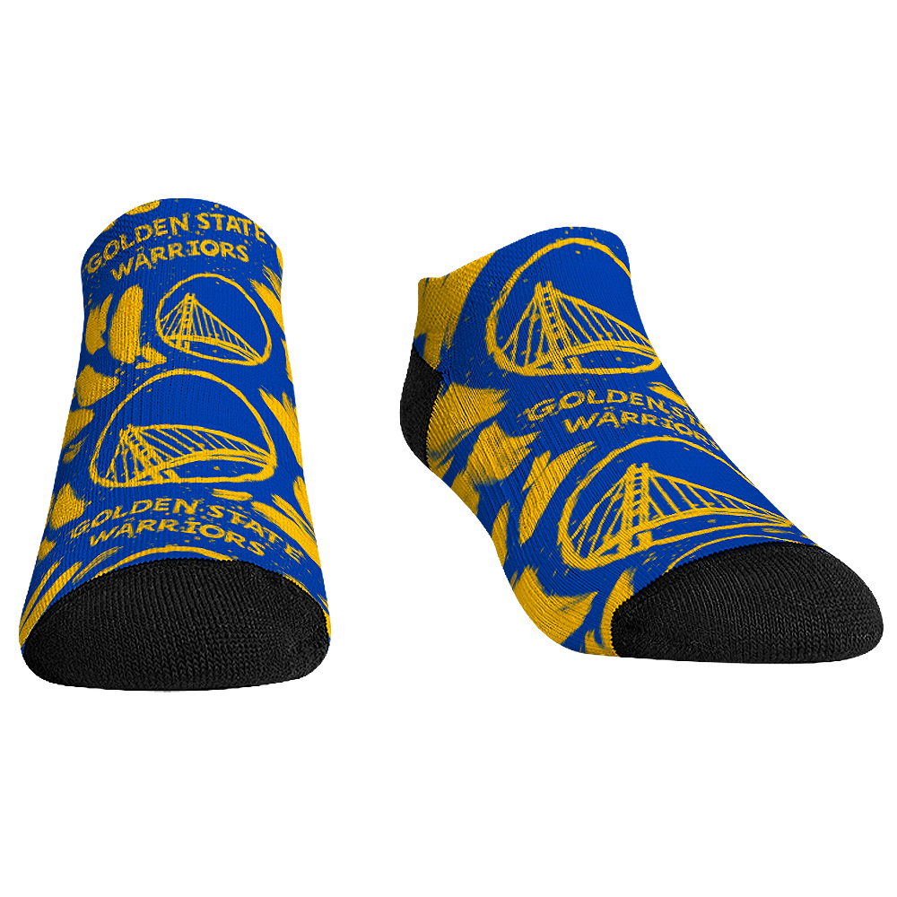 Golden State Warriors - Low Cut  - Logo Paint | Rock 'Em Socks 1