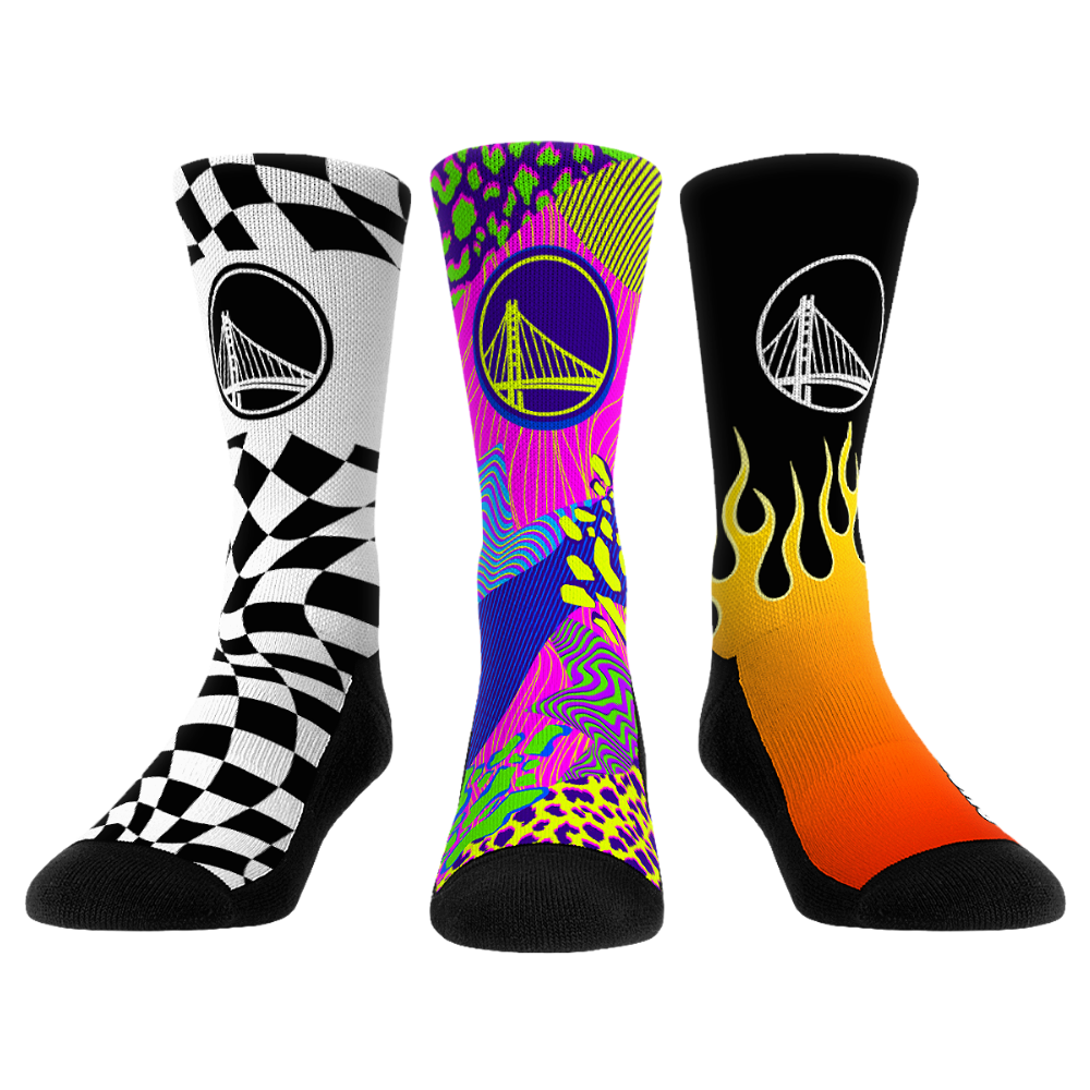 Golden State Warriors - Vibes - 3-Pack | Rock 'Em Socks
