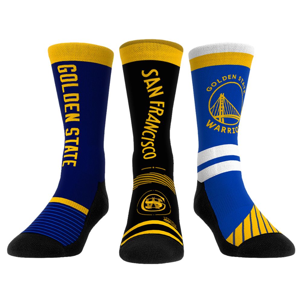 Golden State Warriors - Ultimate Jersey - 3-Pack | Rock 'Em Socks
