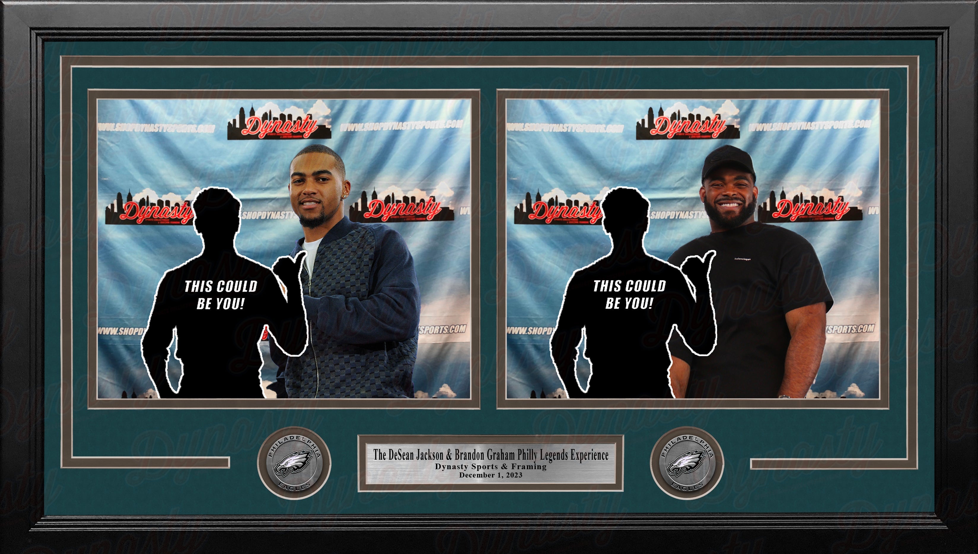 DeSean Jackson & Brandon Graham Philadelphia Eagles Photo-Op Frame Kit 1