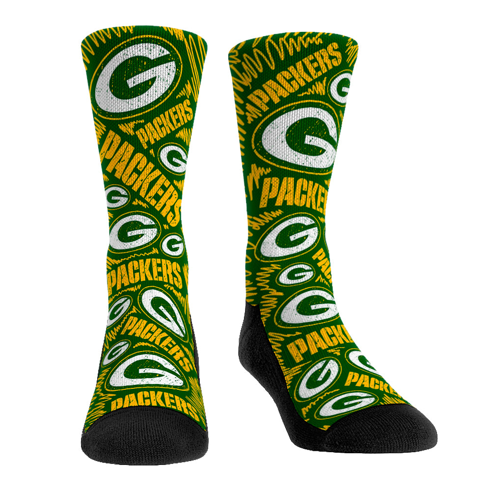 Green Bay Packers - Logo Sketch | Rock 'Em Socks 1