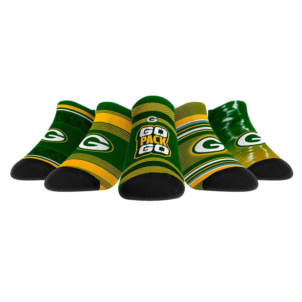Green Bay Packers - Low Cut  - Super Fan 5-Pack | Rock 'Em Socks 1