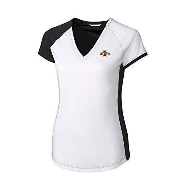 CBUK NCAA Iowa State Cyclones Women's Short Sleeve Presley V-Neck 3