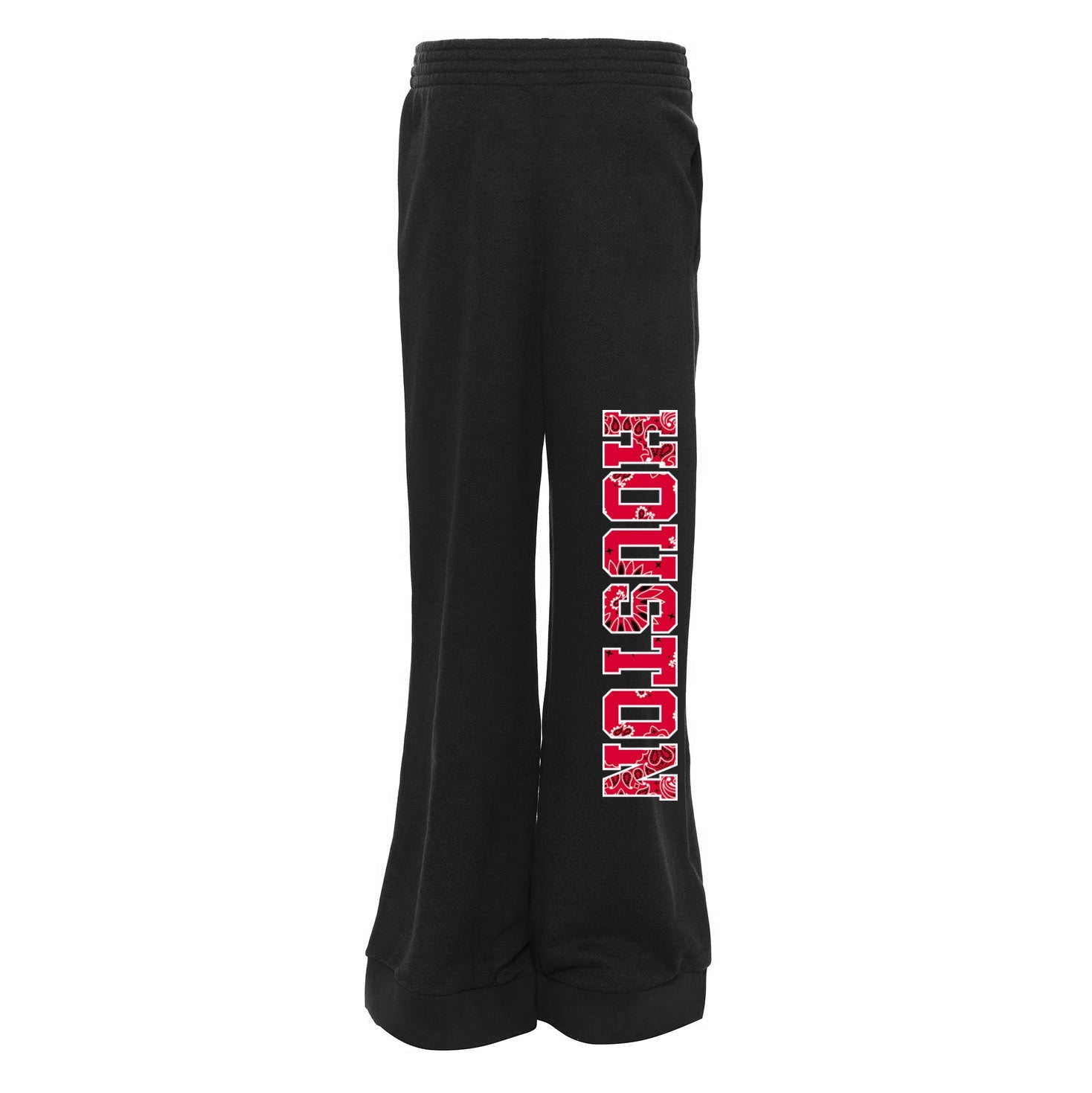 University of Houston Bandana Flare Black Sweatpants | lojobands