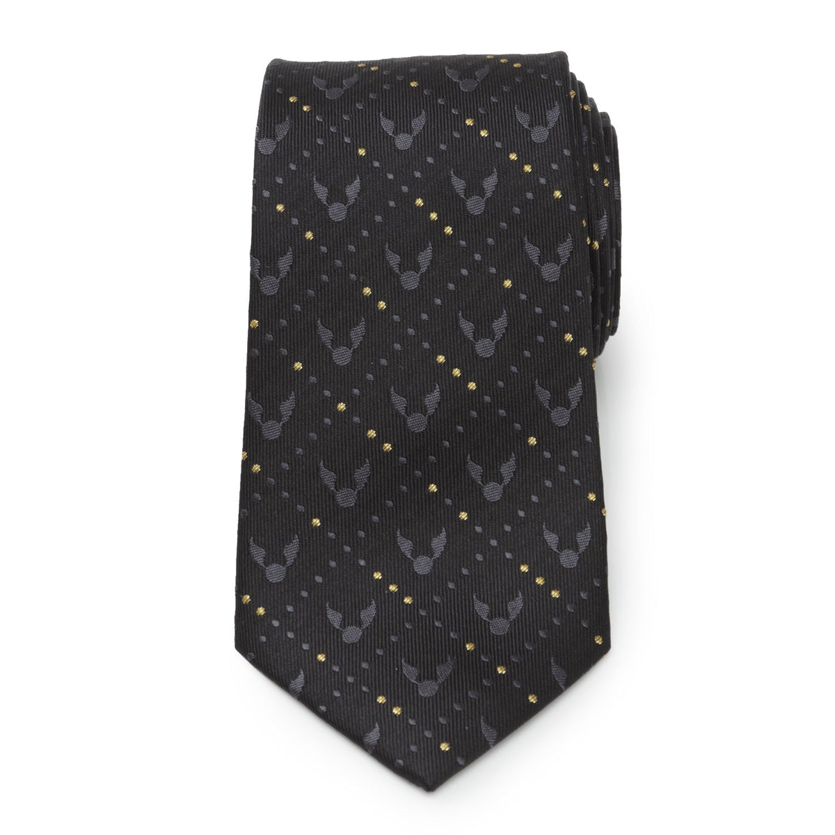 Harry Potter Golden Snitch Black Necktie Gift Set 6