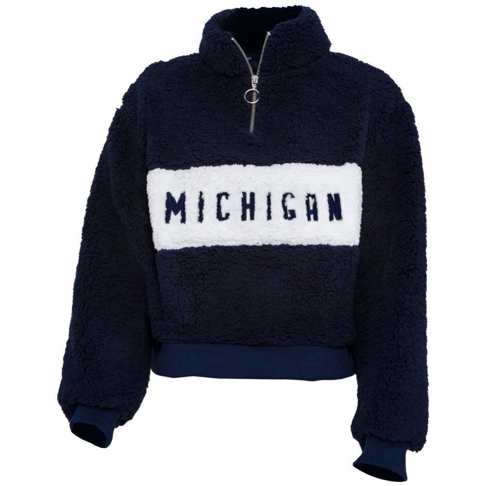 University of Michigan Teddy Quarter Zip | lojobands