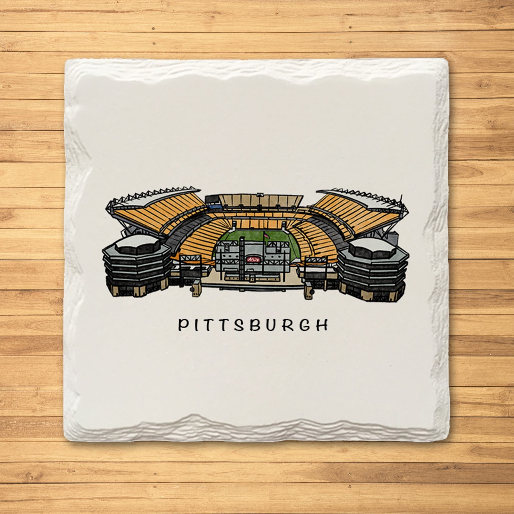 Pittsburgh Football Variety Pack - Ceramic Drink Coasters - 4 Pack 5