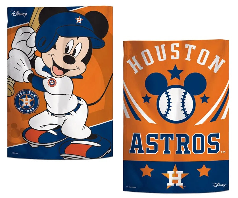 Houston Astros Garden Flag 2 Sided Mickey Mouse Disney 1