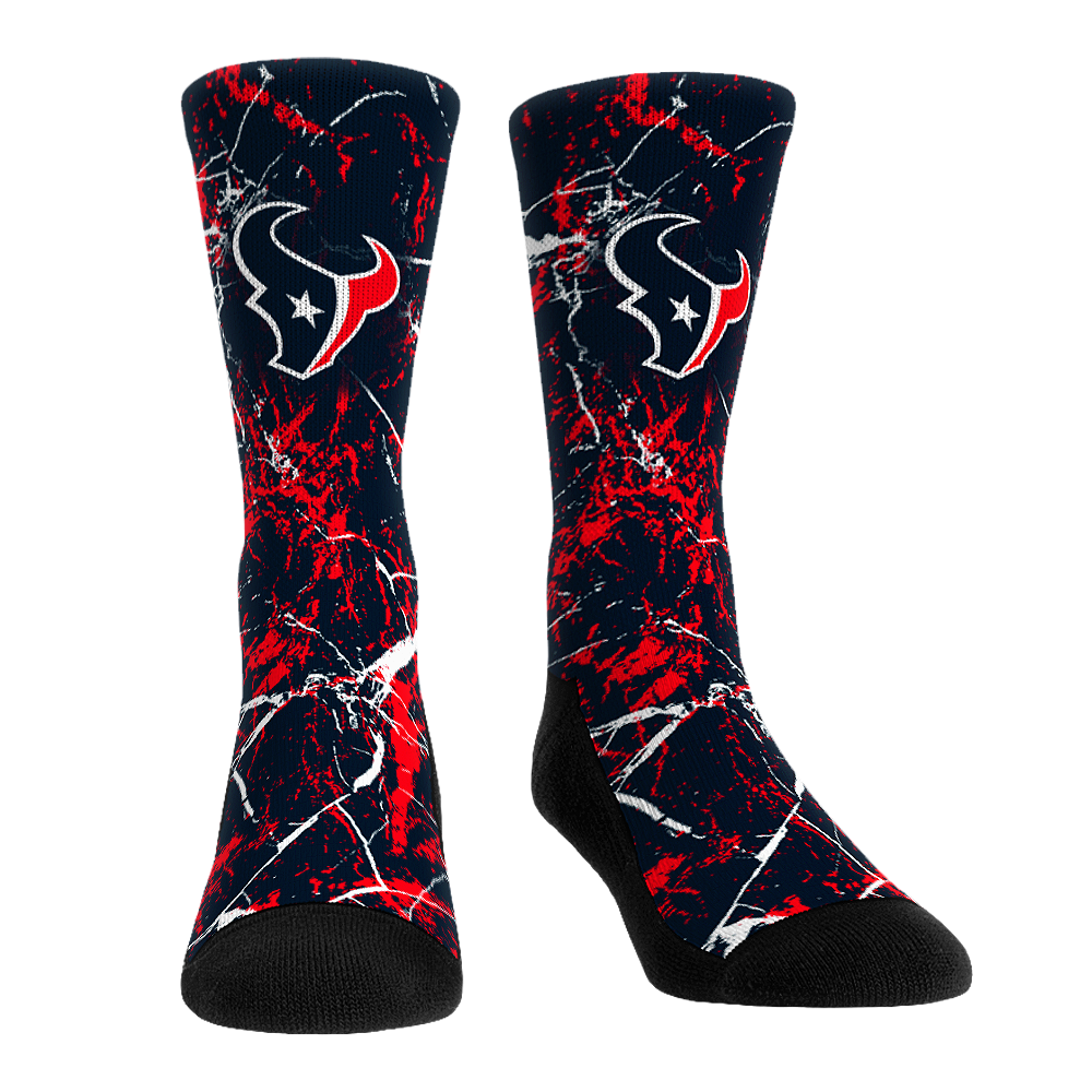 Houston Texans - Cracked Marble | Rock 'Em Socks 1
