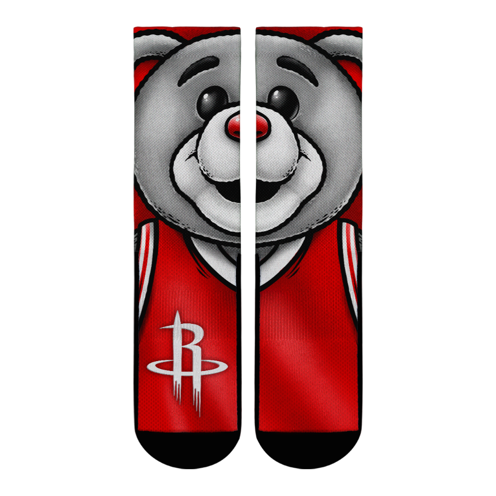 Houston Rockets - Split Face Mascot | Rock 'Em Socks 1