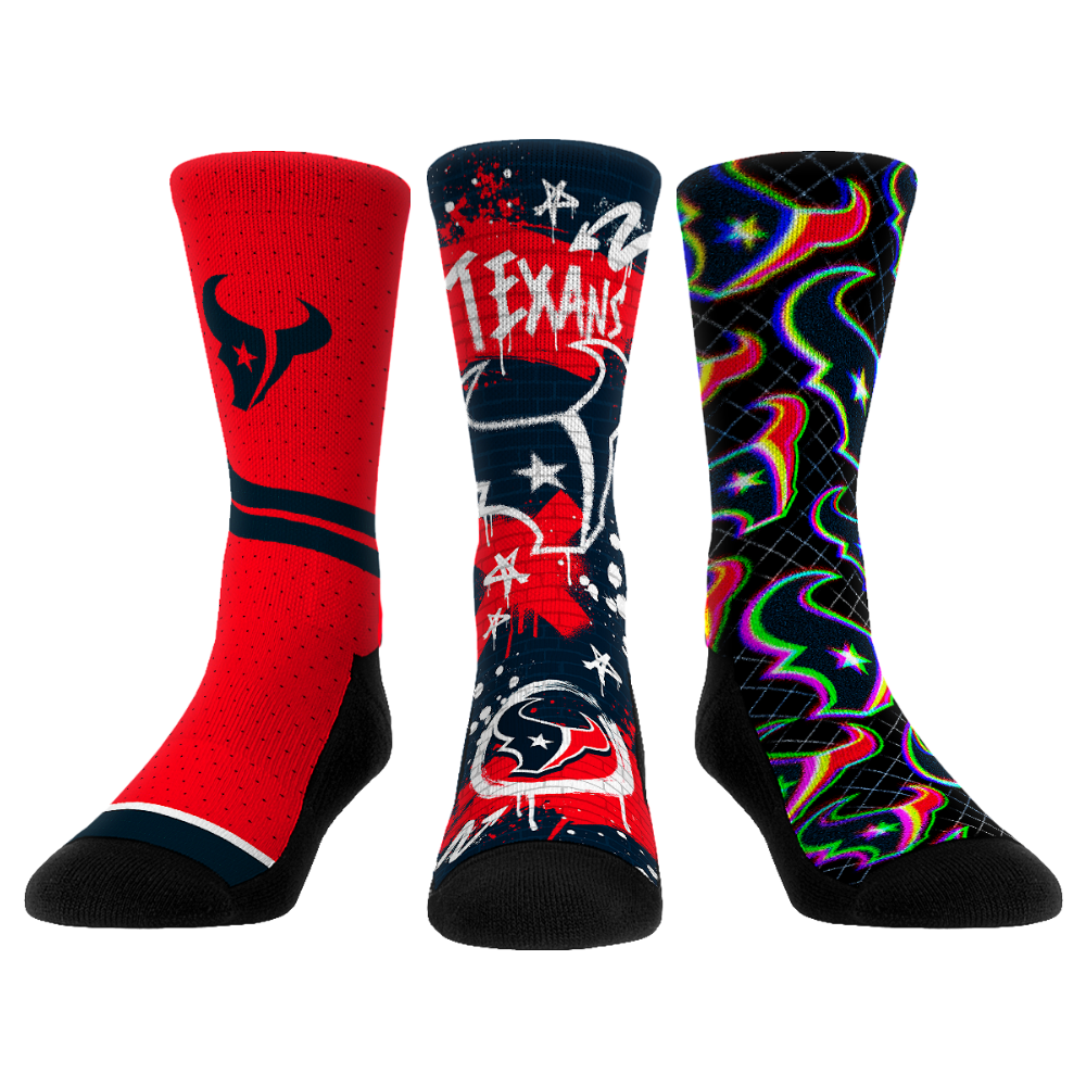 Houston Texans - Graffiti 3-Pack | Rock 'Em Socks