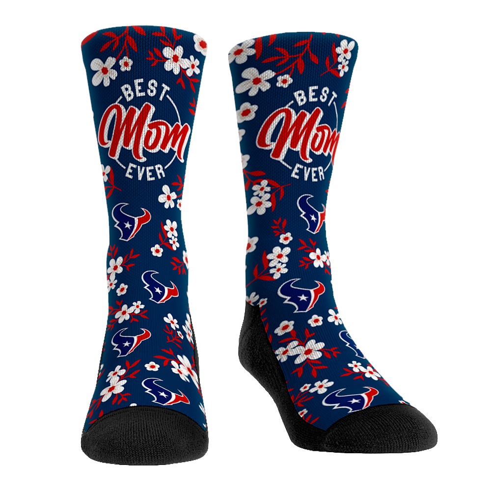 Houston Texans - Best Mom Floral | Rock 'Em Socks