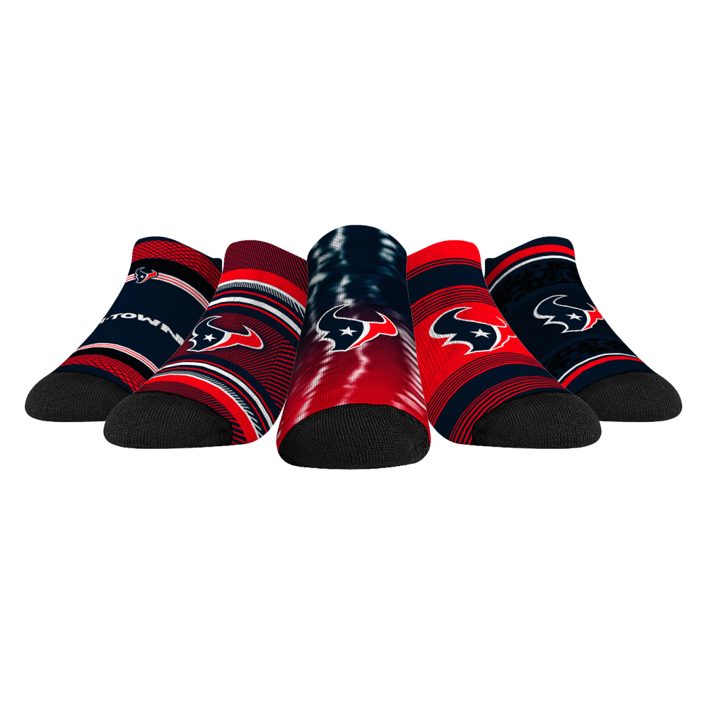 Houston Texans - Low Cut  - Super Fan 5-Pack | Rock 'Em Socks 1