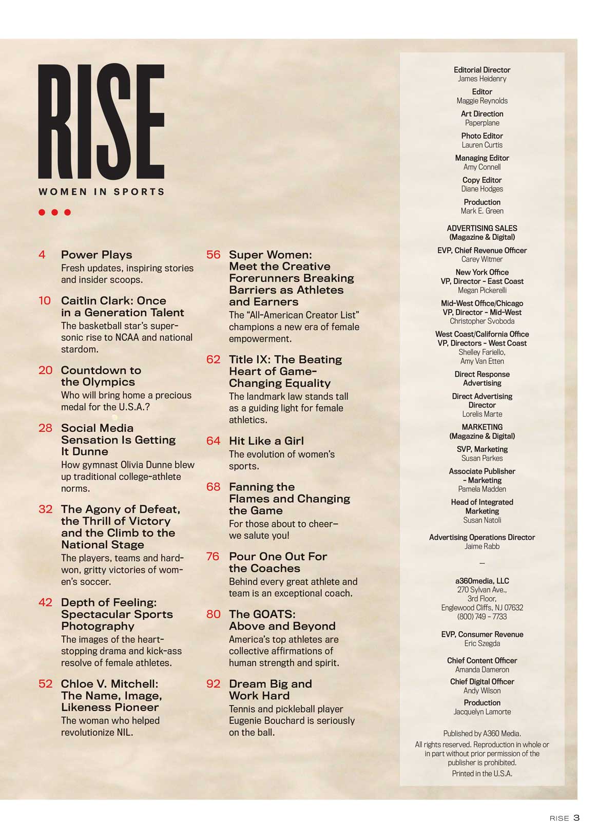 RISE Women In Sports - Caitlin Clark, Olivia Dunne, Coco Gauff, Countdown To Olympics, Women's Soccer, NIL Pioneers Earning Millions, Chloe V. Mitchell, GOATS, Female Empowerment, Title IX, +More! 5