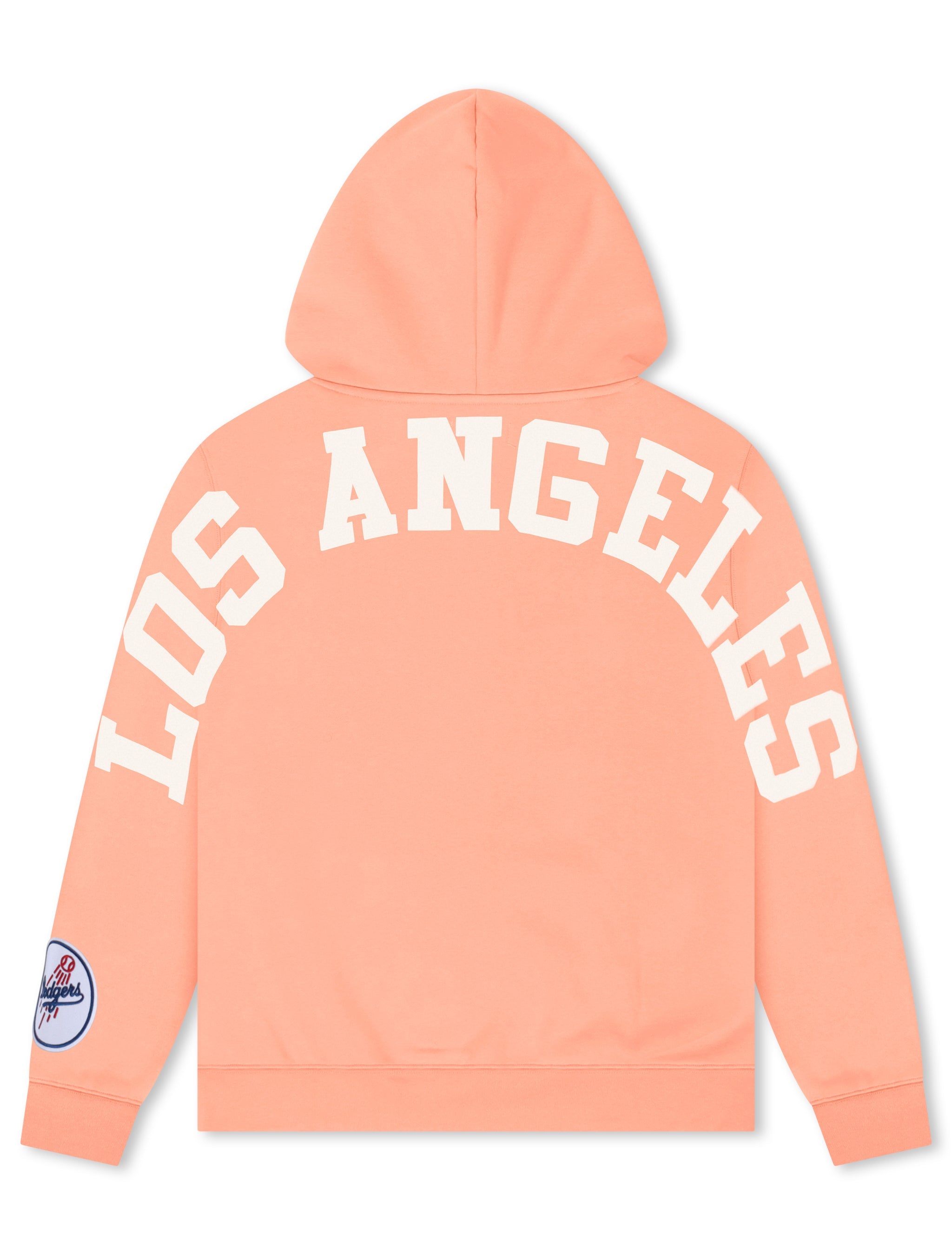 Pro Standard La Dodgers Wingspan Drop Shoulder Hoodie - Guava 1