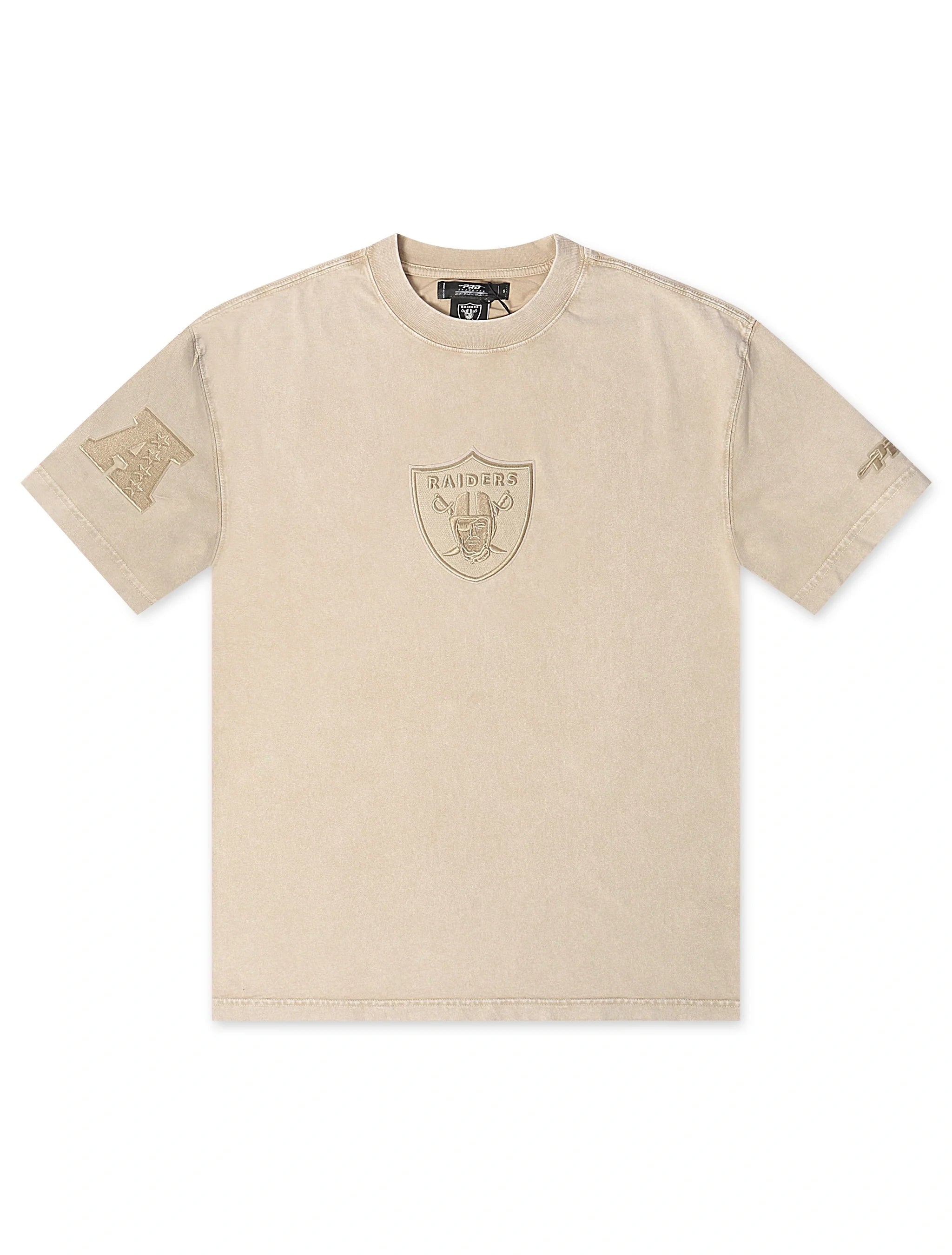 Pro Standard Raiders Logo Tee - Vintage Beige 1