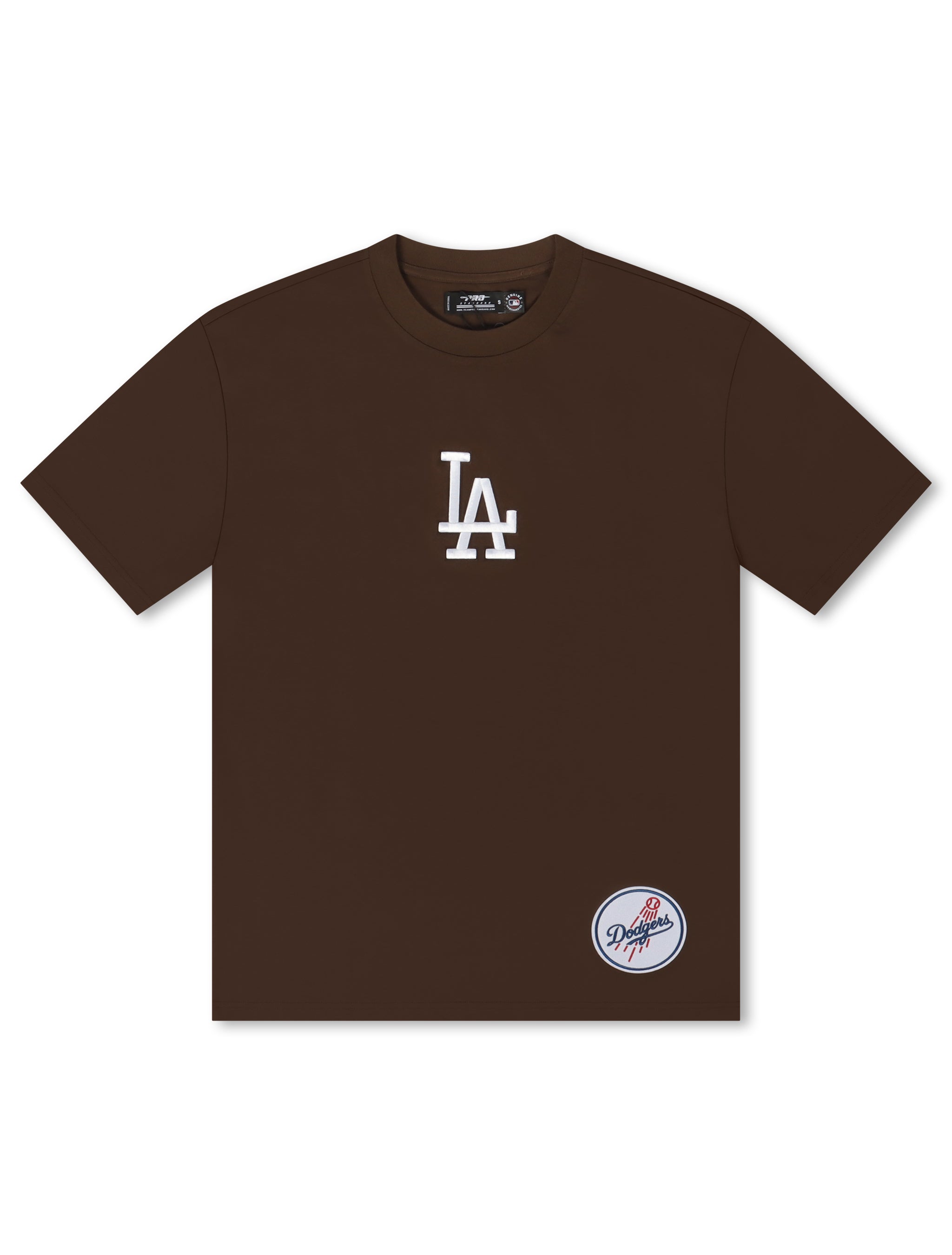 Pro Standard La Dodgers Wingspan Drop Shoulder Tee - Brown 2