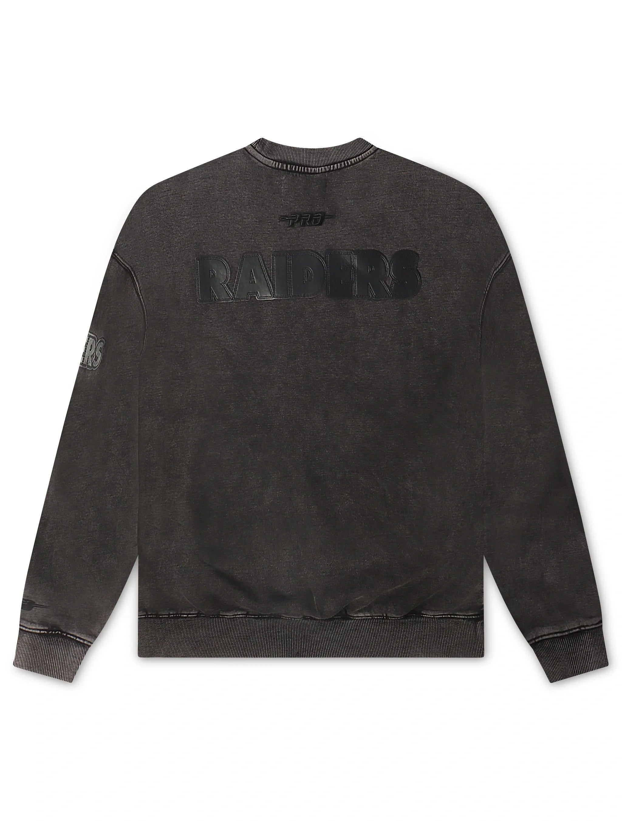 Pro Standard Raiders Enzyme Drop Shoulder Crewneck - Washed Black 2