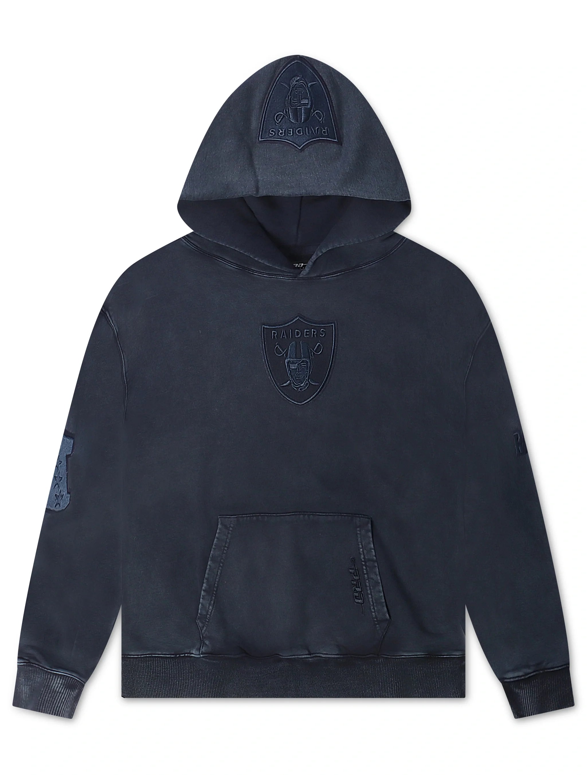 Pro Standard Raiders Washed Enzyme Drop Shoulder Hoodie - Navy 1